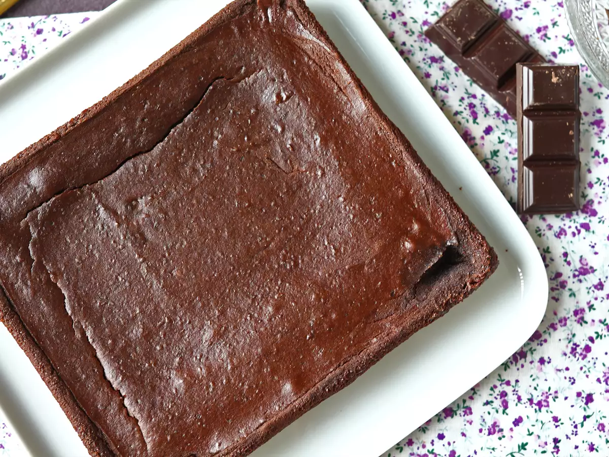 Proteinowe brownie czekoladowe z czerwoną fasolą - zdjęcie 8