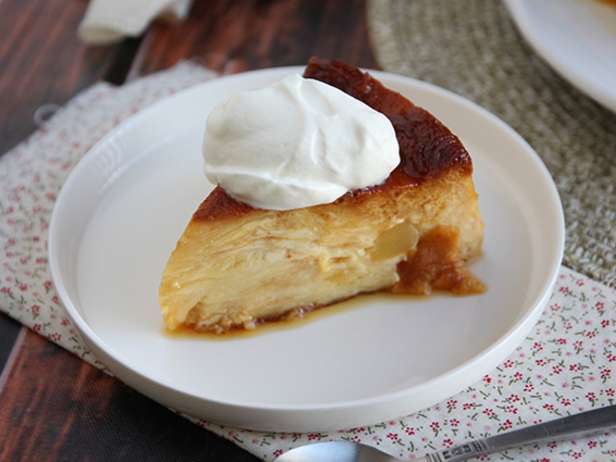 Pudding jabłkowo-karmelowy z rogalikami - zdjęcie 6