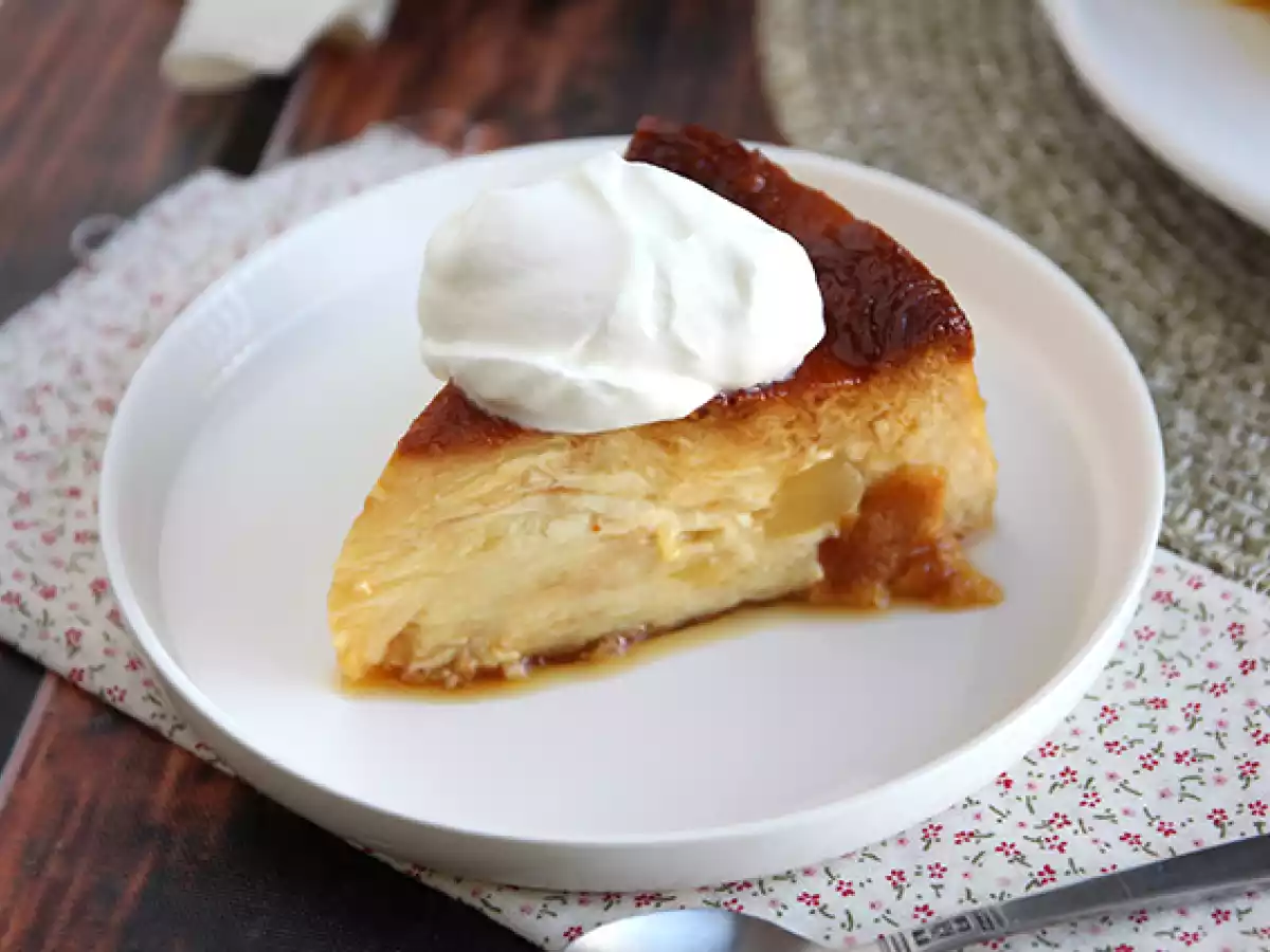 Pudding jabłkowo-karmelowy z rogalikami - zdjęcie 6