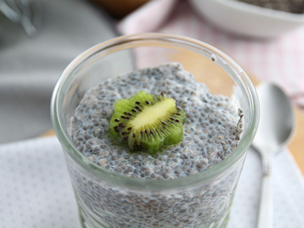 Pudding z nasion chia z kiwi - zdjęcie 4