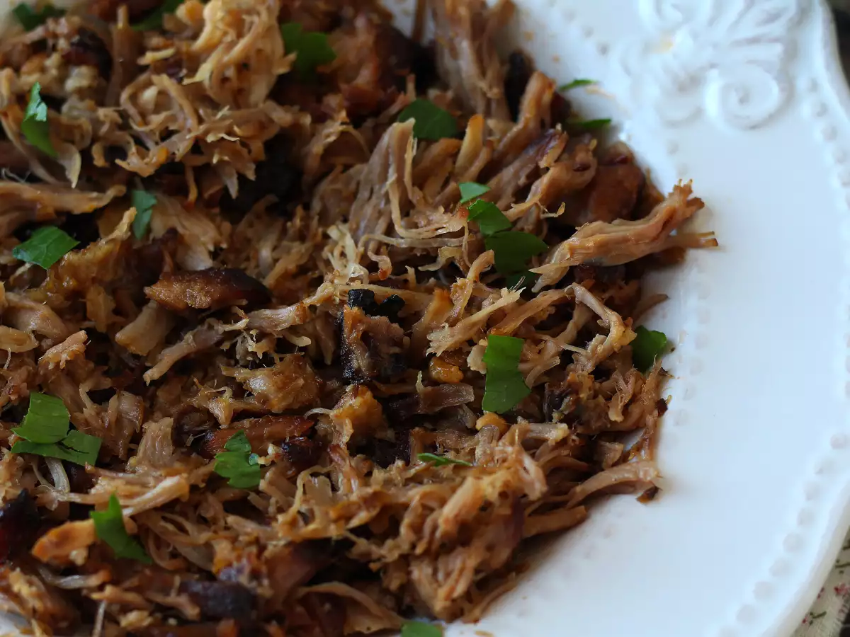 Pulled pork, czyli szarpana wieprzowina z frytkownicy beztłuszczowej - zdjęcie 2
