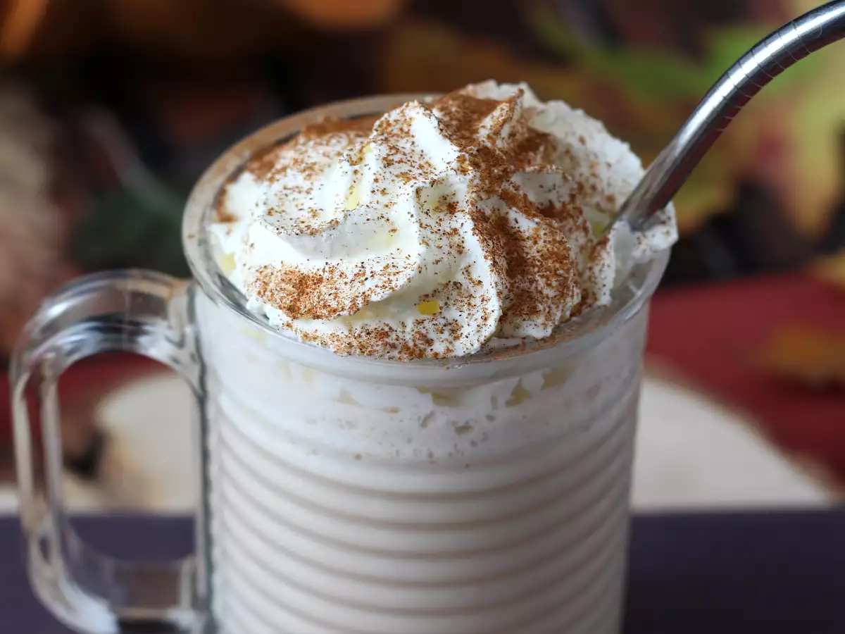 Pumpkin spice latte z domowym syropem dyniowym! - zdjęcie 3