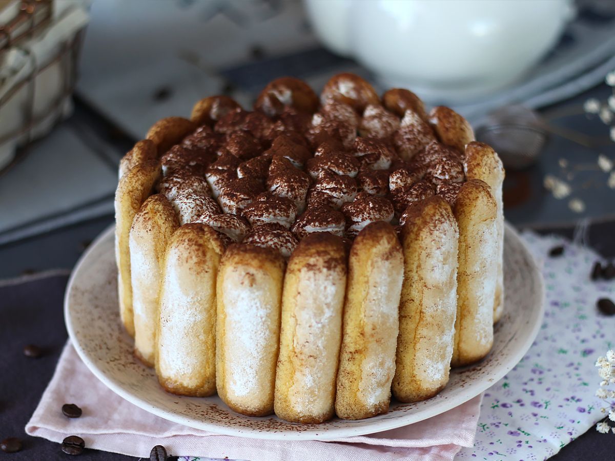 Pyszna charlotte w stylu tiramisu bez jajek - zdjęcie 2