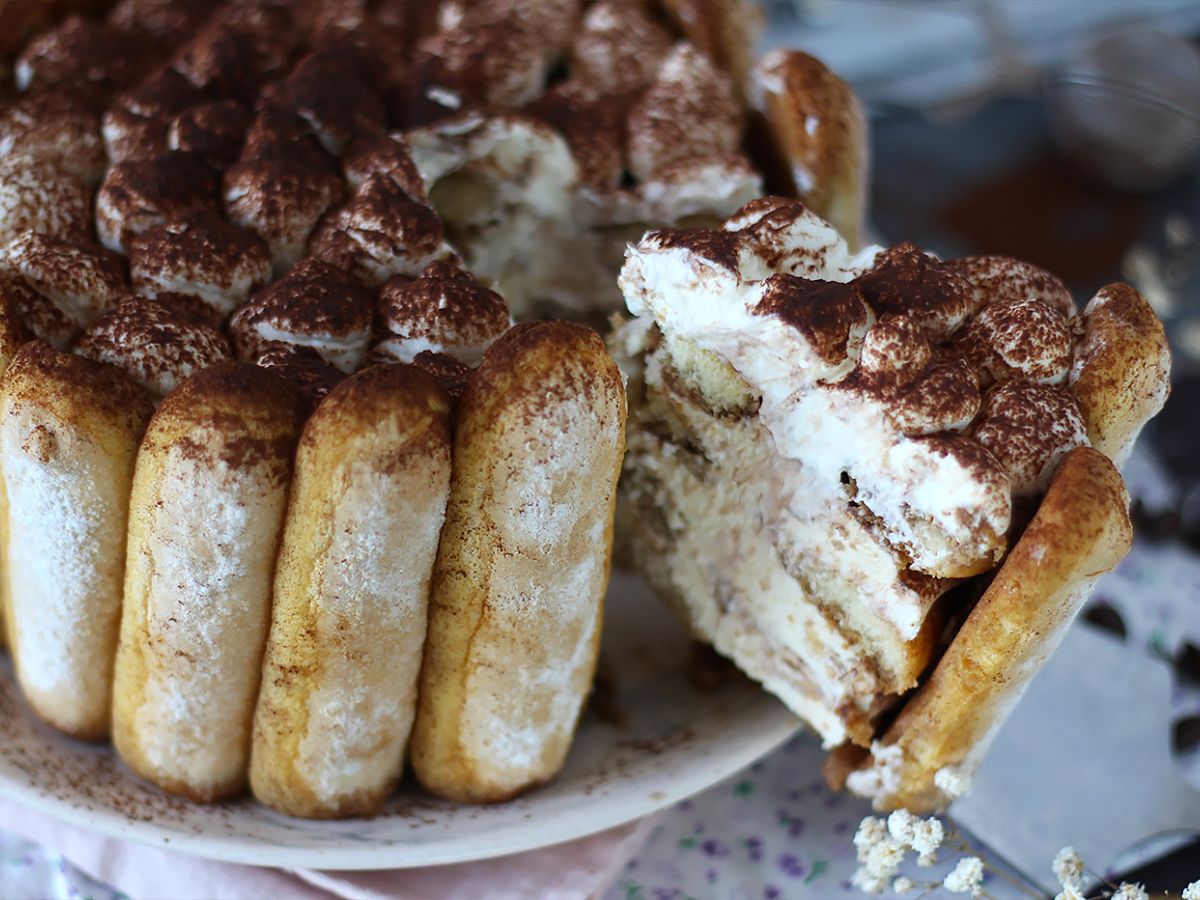 Pyszna charlotte w stylu tiramisu bez jajek - zdjęcie 4