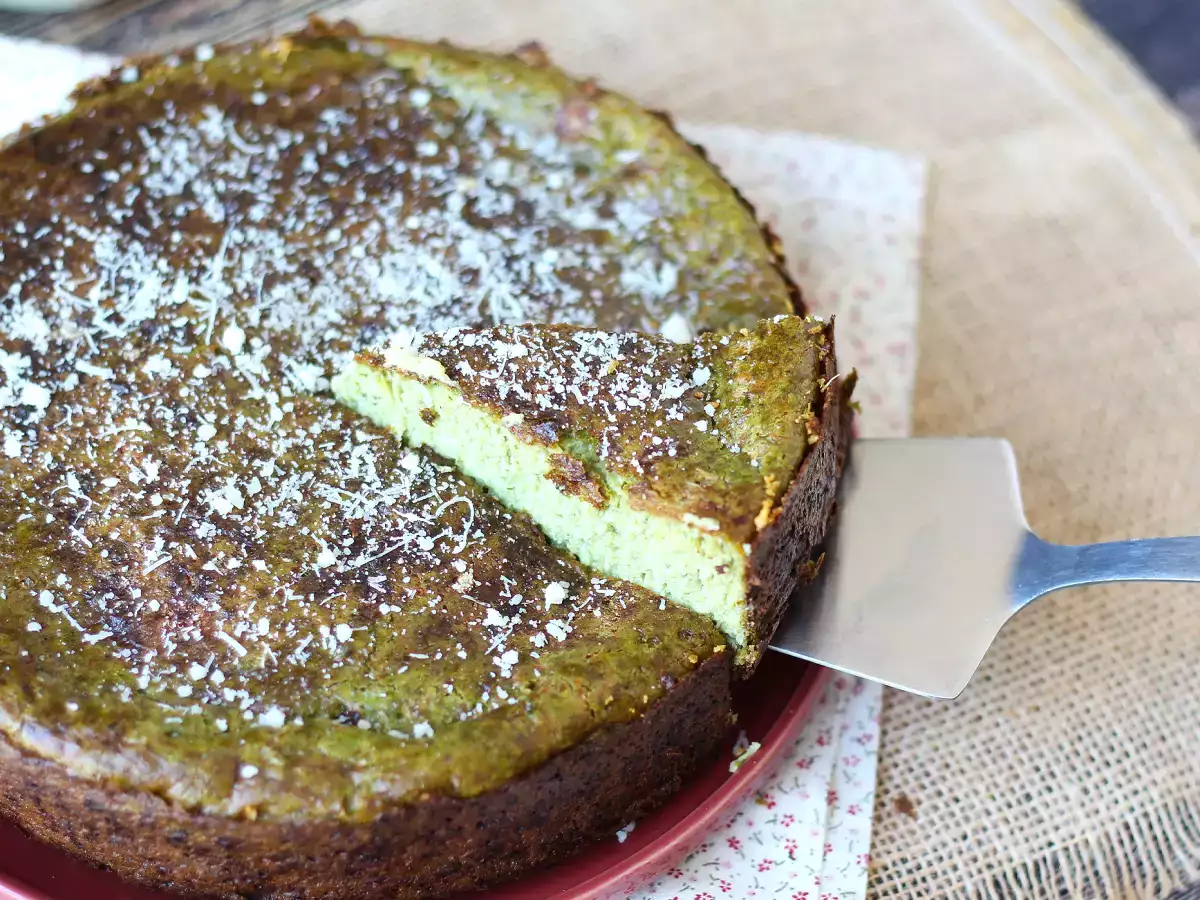 Quiche bez ciasta ze szpinakiem i serem gouda - zdjęcie 4