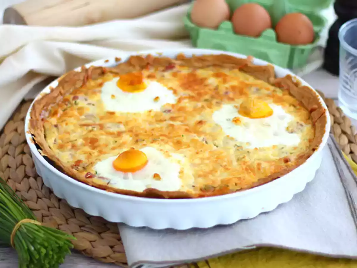Quiche z jajkami i szynką - zdjęcie 2