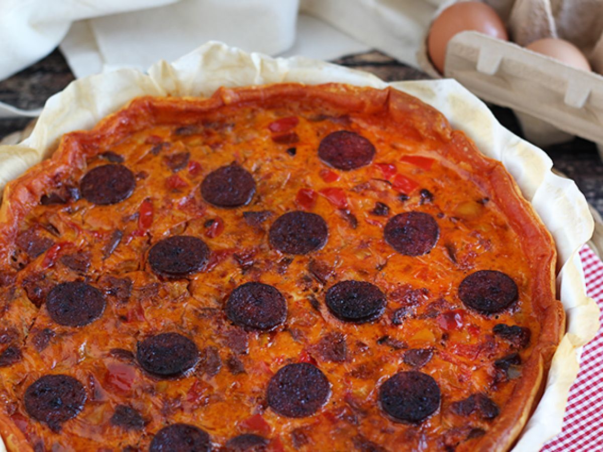 Quiche z papryką i chorizo - zdjęcie 2