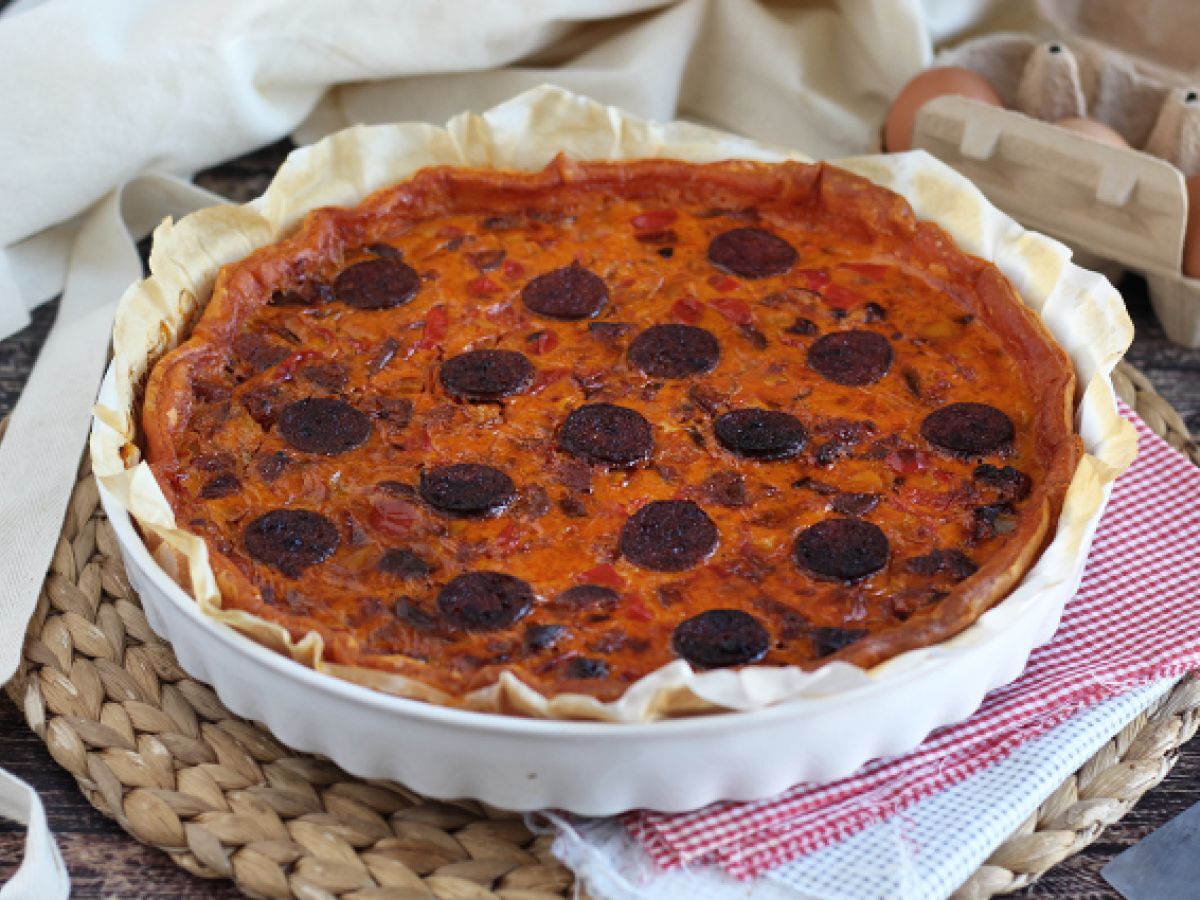 Quiche z papryką i chorizo - zdjęcie 3