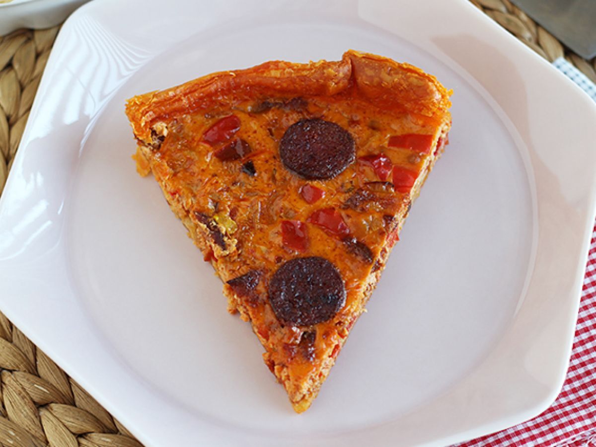 Quiche z papryką i chorizo - zdjęcie 4