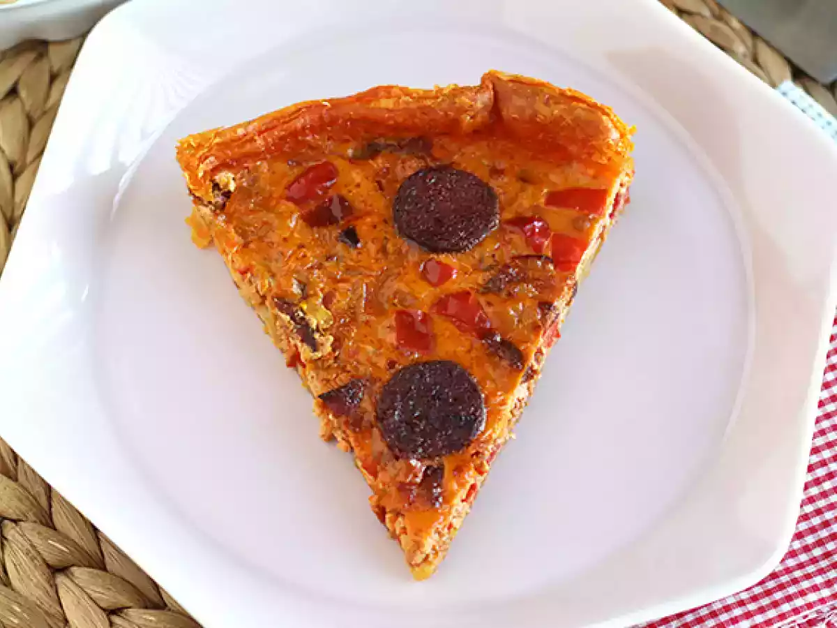 Quiche z papryką i chorizo - zdjęcie 4