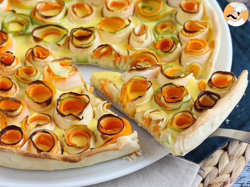 Quiche z różową cukinią i marchewką - zdjęcie 4