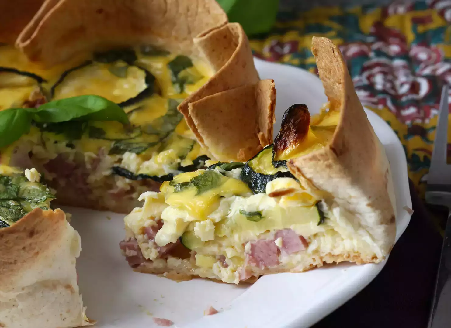Quiche z tortillą bez ciasta? to możliwe! lekki przepis idealny na lato!