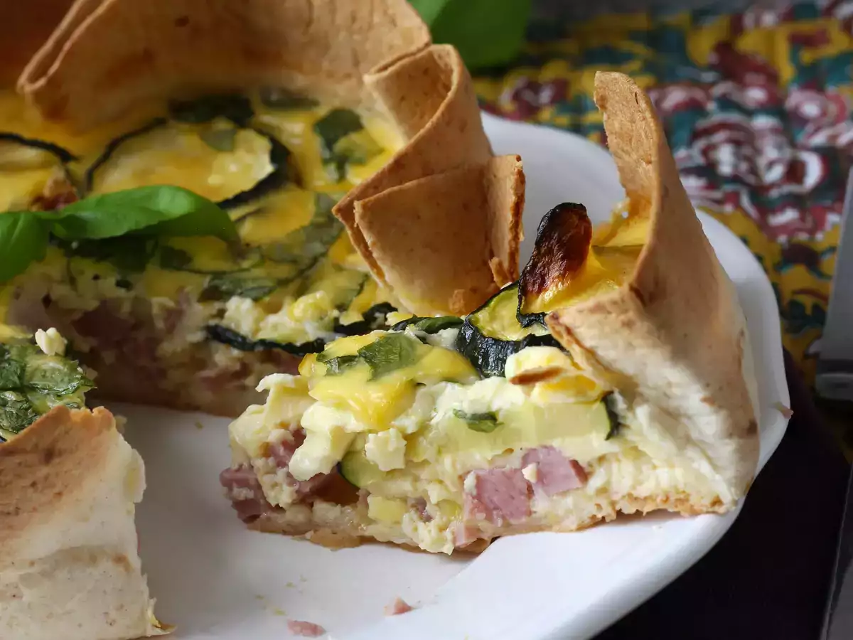 Quiche z tortillą bez ciasta? To możliwe! Lekki przepis idealny na lato!
