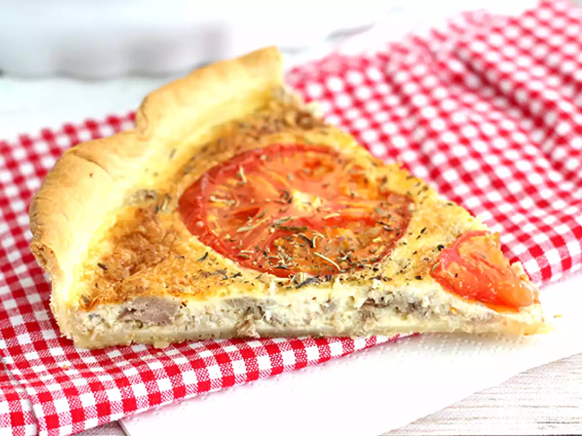 Quiche z tuńczykiem i pomidorami - zdjęcie 3