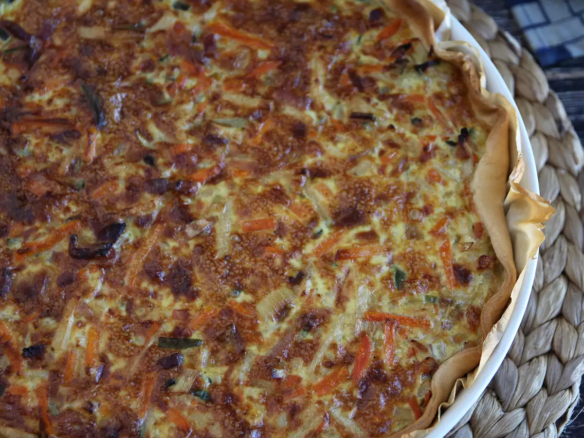Quiche z warzywami i boczkiem, która smakuje wszystkim! - zdjęcie 4