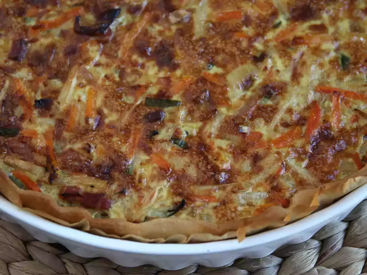 Quiche z warzywami i boczkiem, które wszyscy uwielbiają! - zdjęcie 3