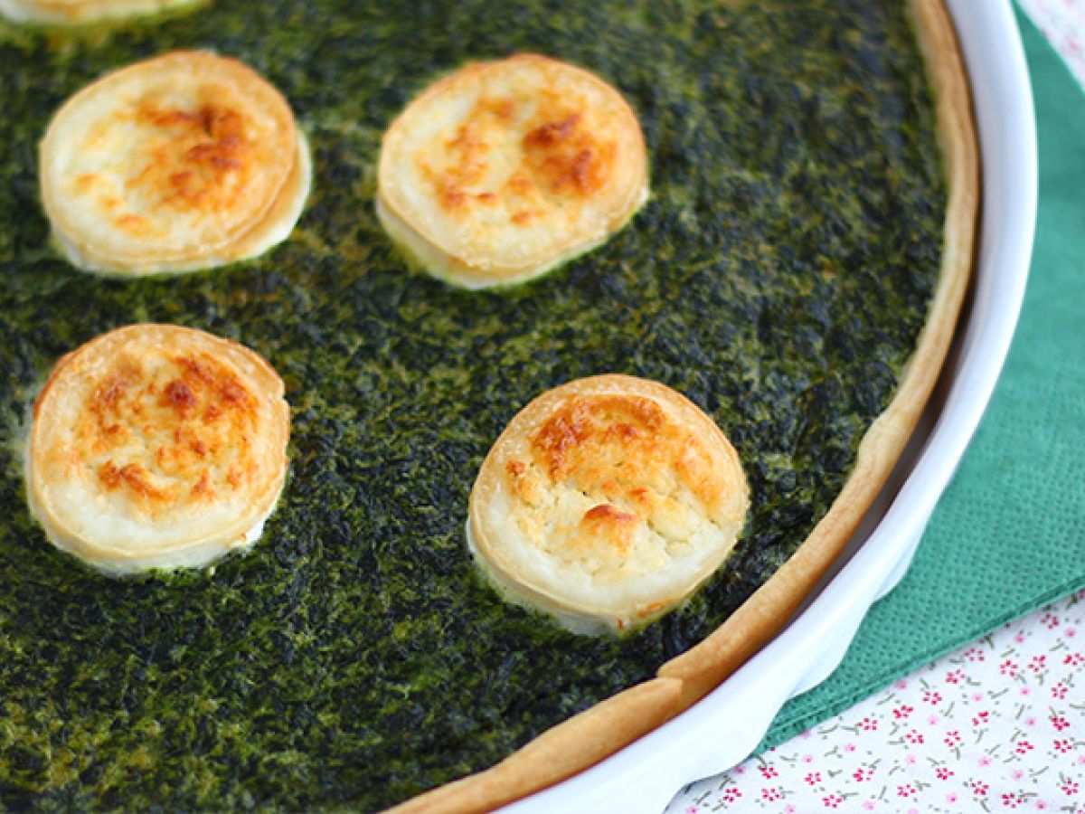 Quiche ze szpinakiem i serem kozim - zdjęcie 3