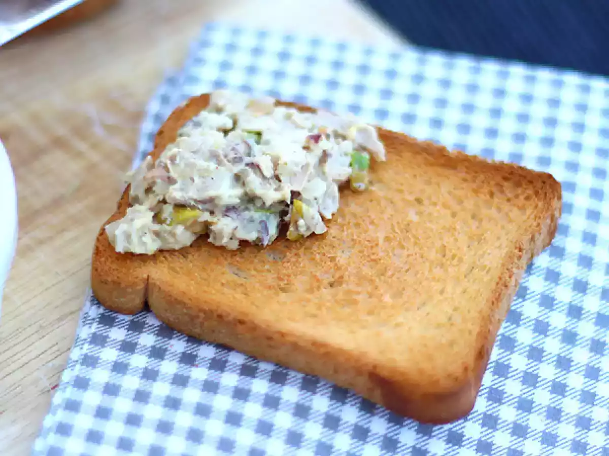 Rillettes z kurczaka z musztardą i pistacjami - zdjęcie 4