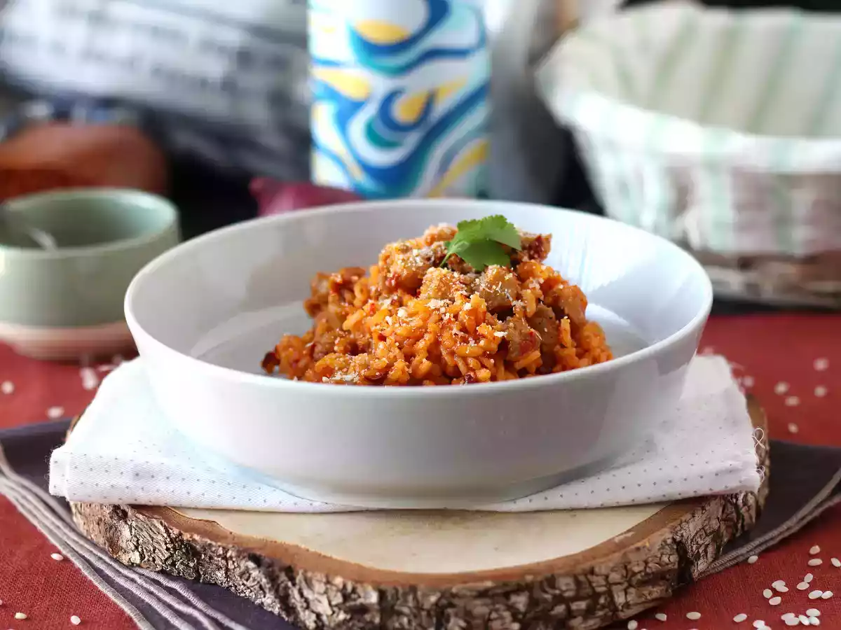 Risotto 'nduja i kiełbasa, pierwsze danie o intensywnym smaku - zdjęcie 6