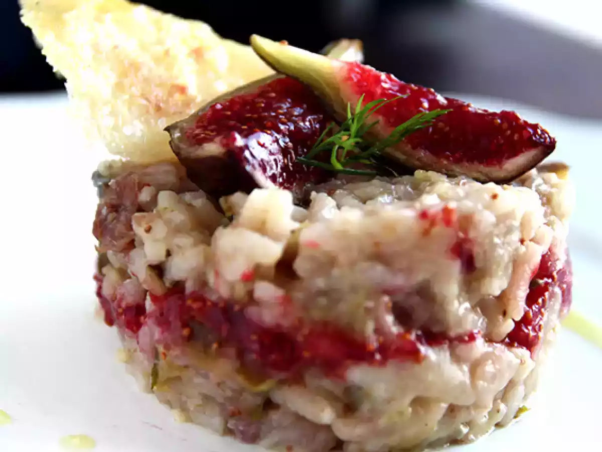 Risotto z figami, gorgonzolą i szynką - zdjęcie 2