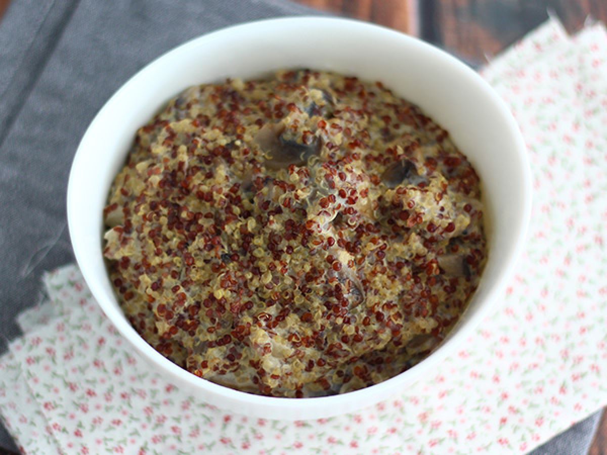 Risotto z komosą ryżową i grzybami - zdjęcie 2