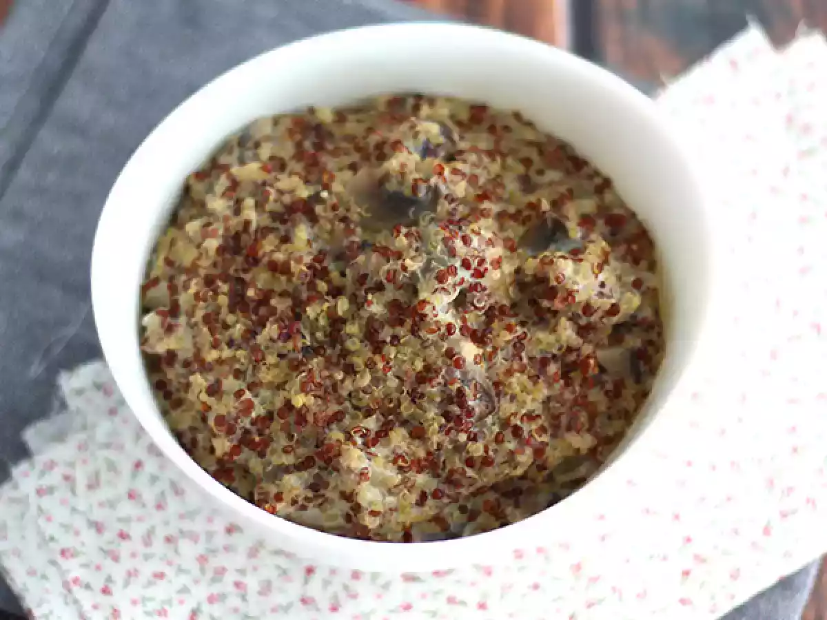 Risotto z komosą ryżową i grzybami - zdjęcie 2