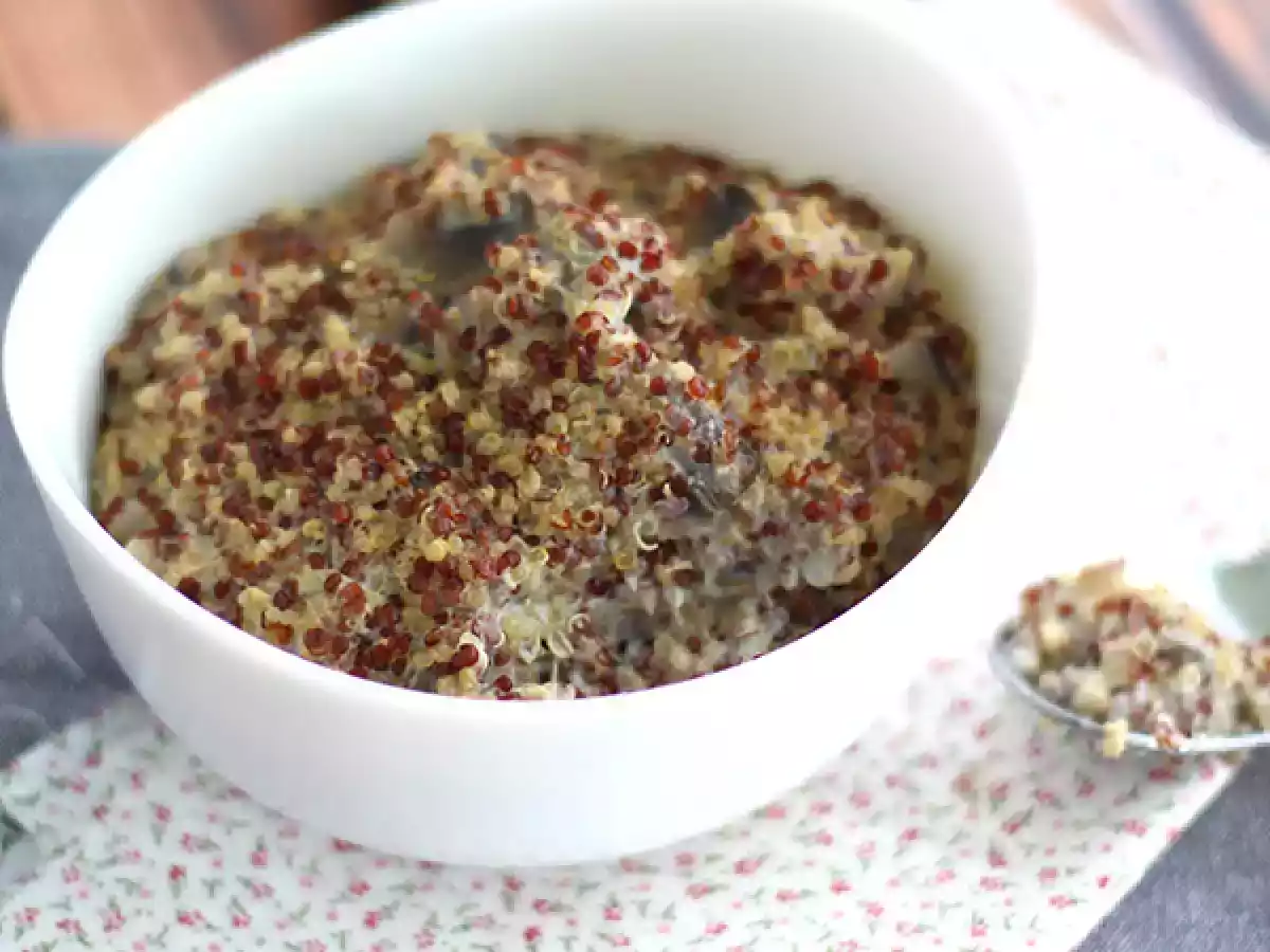 Risotto z komosą ryżową i grzybami - zdjęcie 3