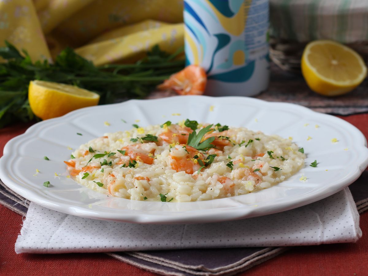 Risotto z krewetkami i cytryną, eleganckie i łatwe pierwsze danie - zdjęcie 5
