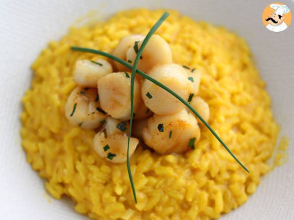 Przepis Risotto z przegrzebków z szafranem