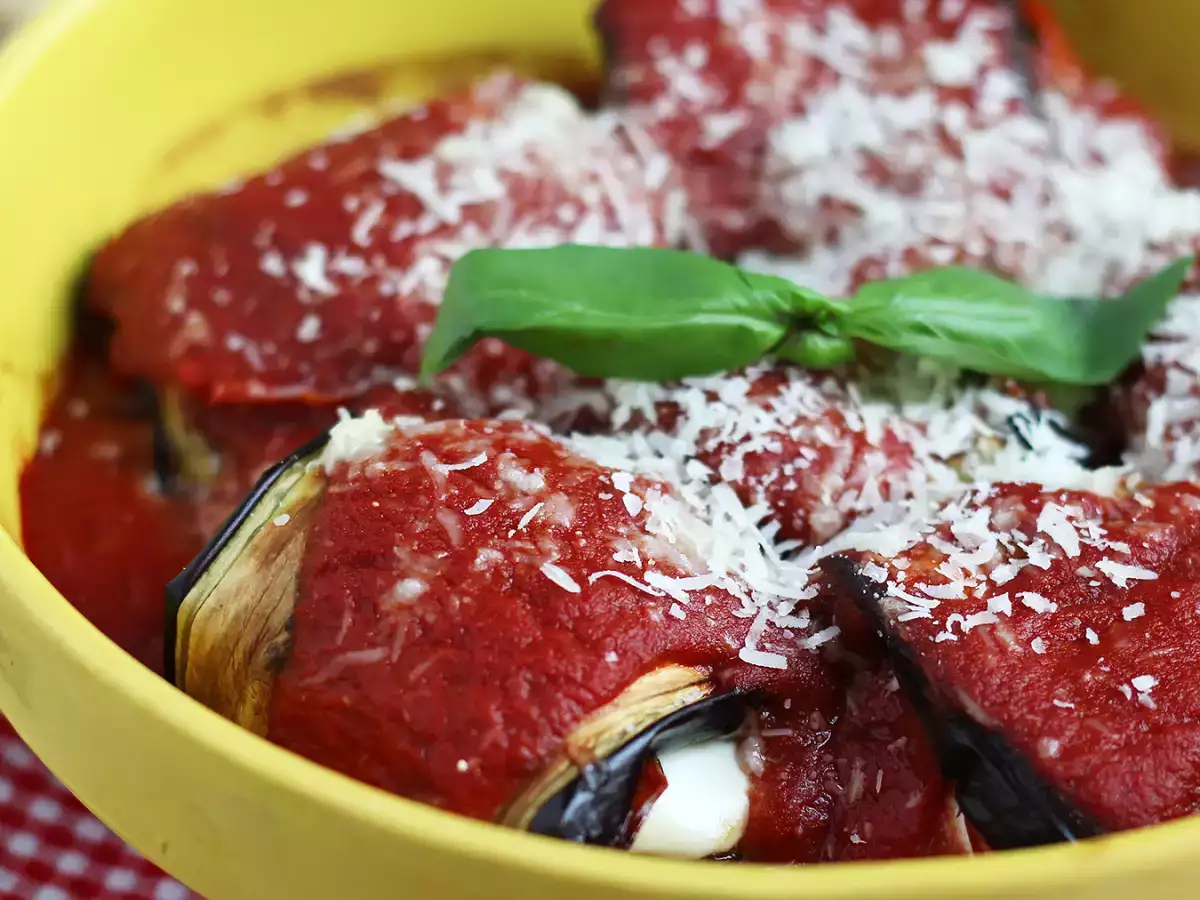 Roladki z bakłażana alla parmigiana - zdjęcie 4