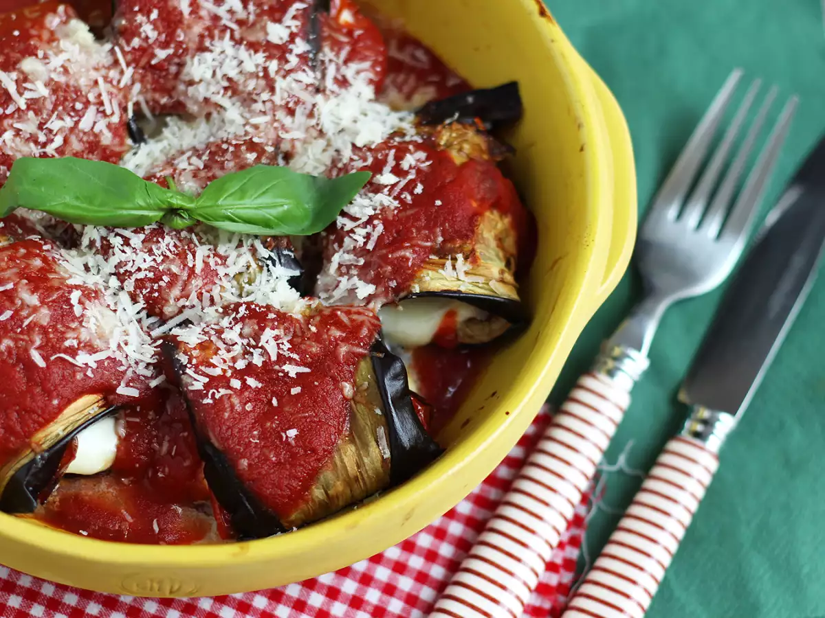 Roladki z bakłażana alla parmigiana - zdjęcie 5