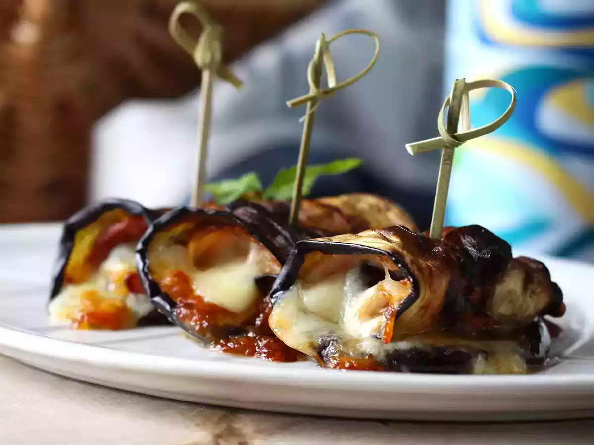 Roladki z bakłażana w frytkownicy powietrznej - zdjęcie 2