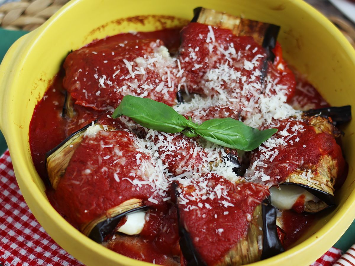 Roladki z bakłażana w sosie pomidorowym z parmezanem - zdjęcie 2