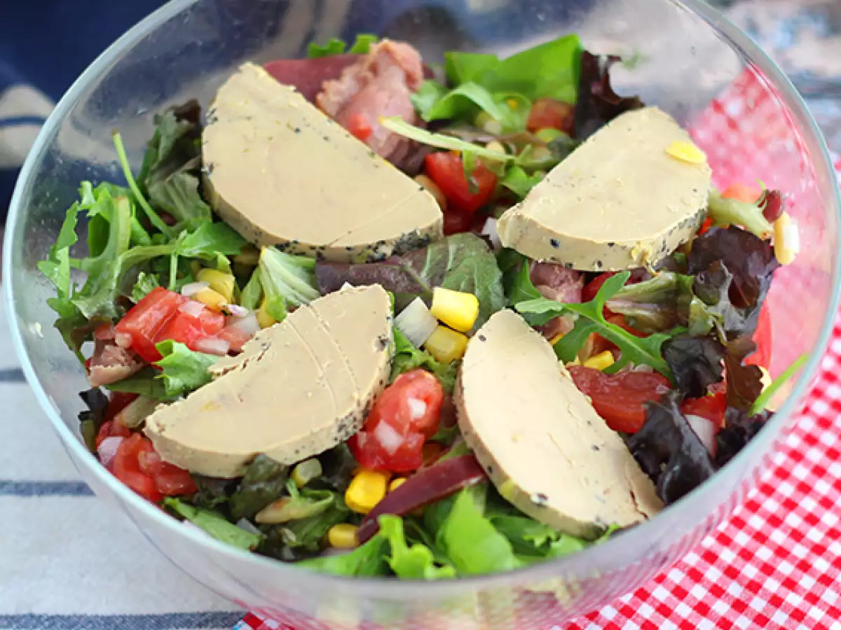 Sałatka z Landes z foie gras (sałatka périgordzka) - zdjęcie 3