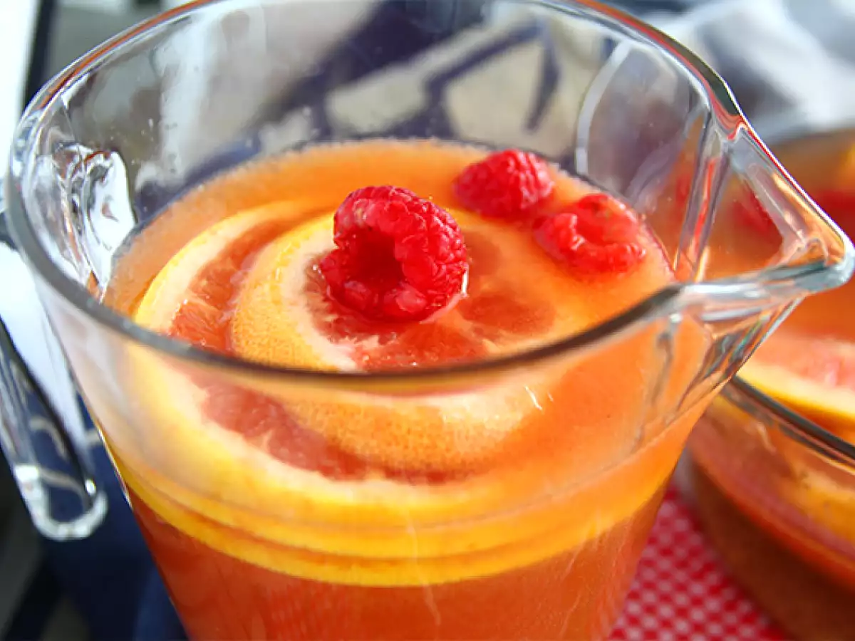 Sangria różowa z winem różowym - zdjęcie 4
