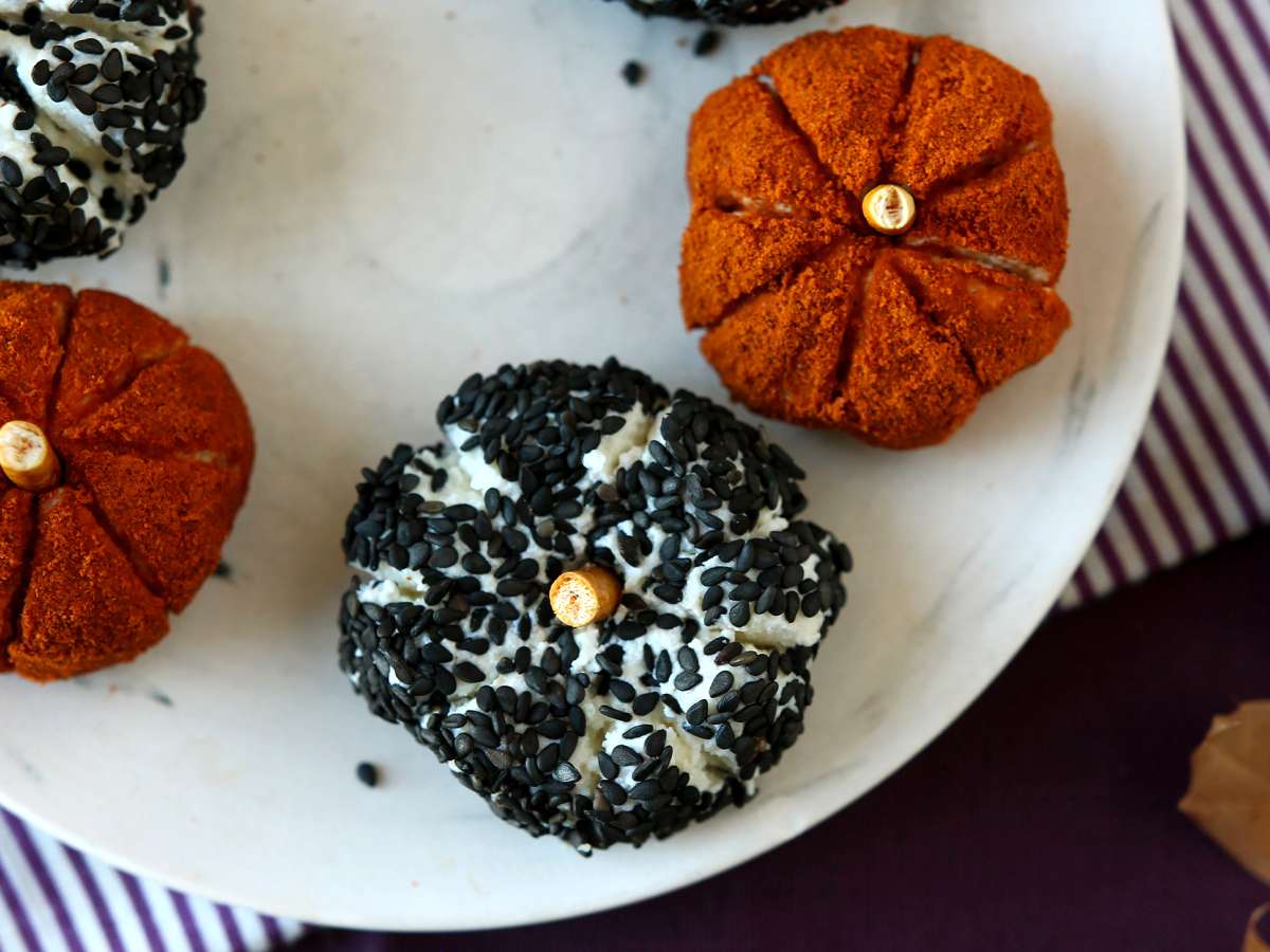 Serek Aperitif w kształcie dyni, idealny na Halloween!