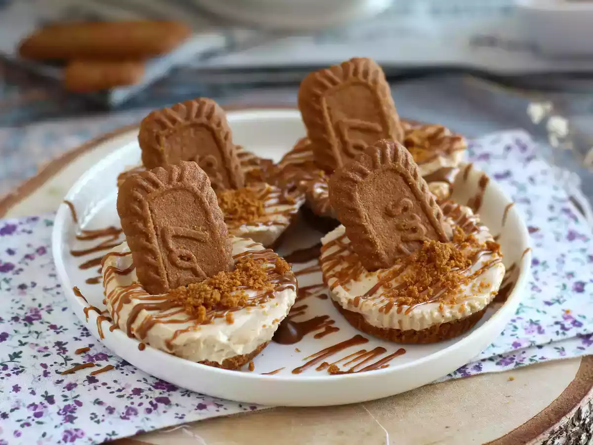 Sernik bez pieczenia z herbatnikami speculoos