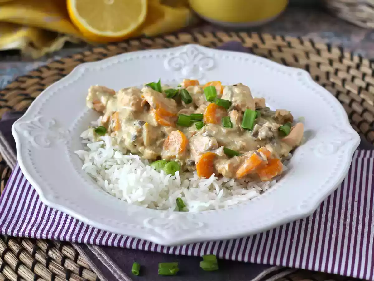 Smaczna blanquette z łososia