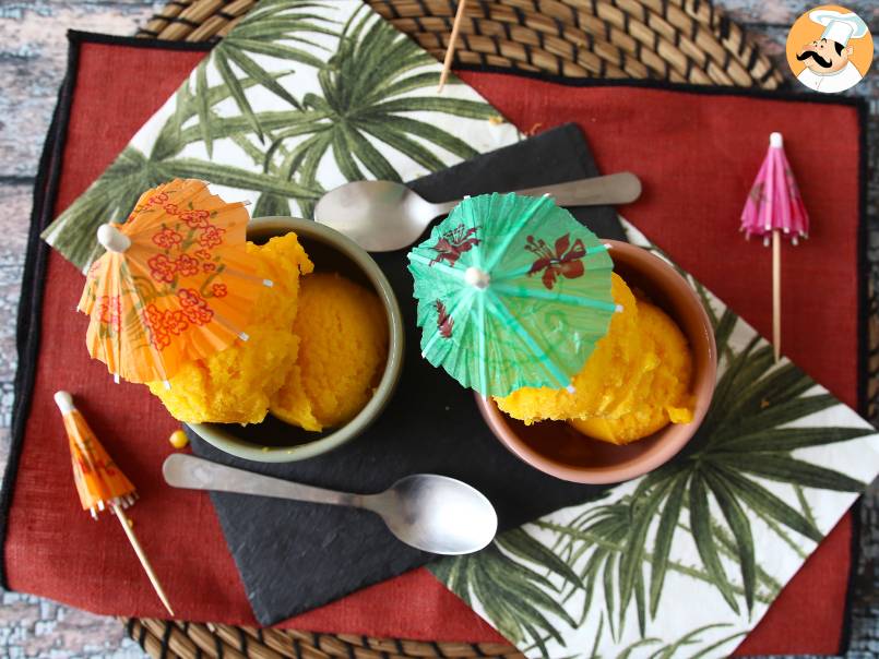 Sorbet z mango i limonki z zaledwie 3 składników, gotowy do spożycia w 5 minut! - zdjęcie 5