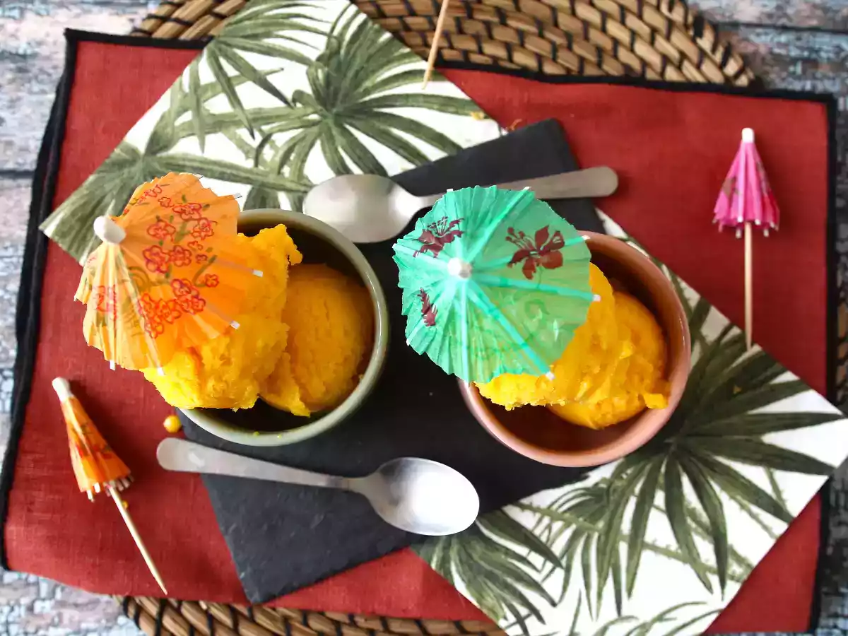 Sorbet z mango i limonki z zaledwie 3 składników, gotowy do spożycia w 5 minut! - zdjęcie 5