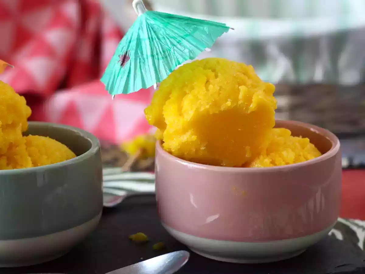 Sorbet z mango i limonki z zaledwie 3 składników, gotowy do spożycia w 5 minut! - zdjęcie 6