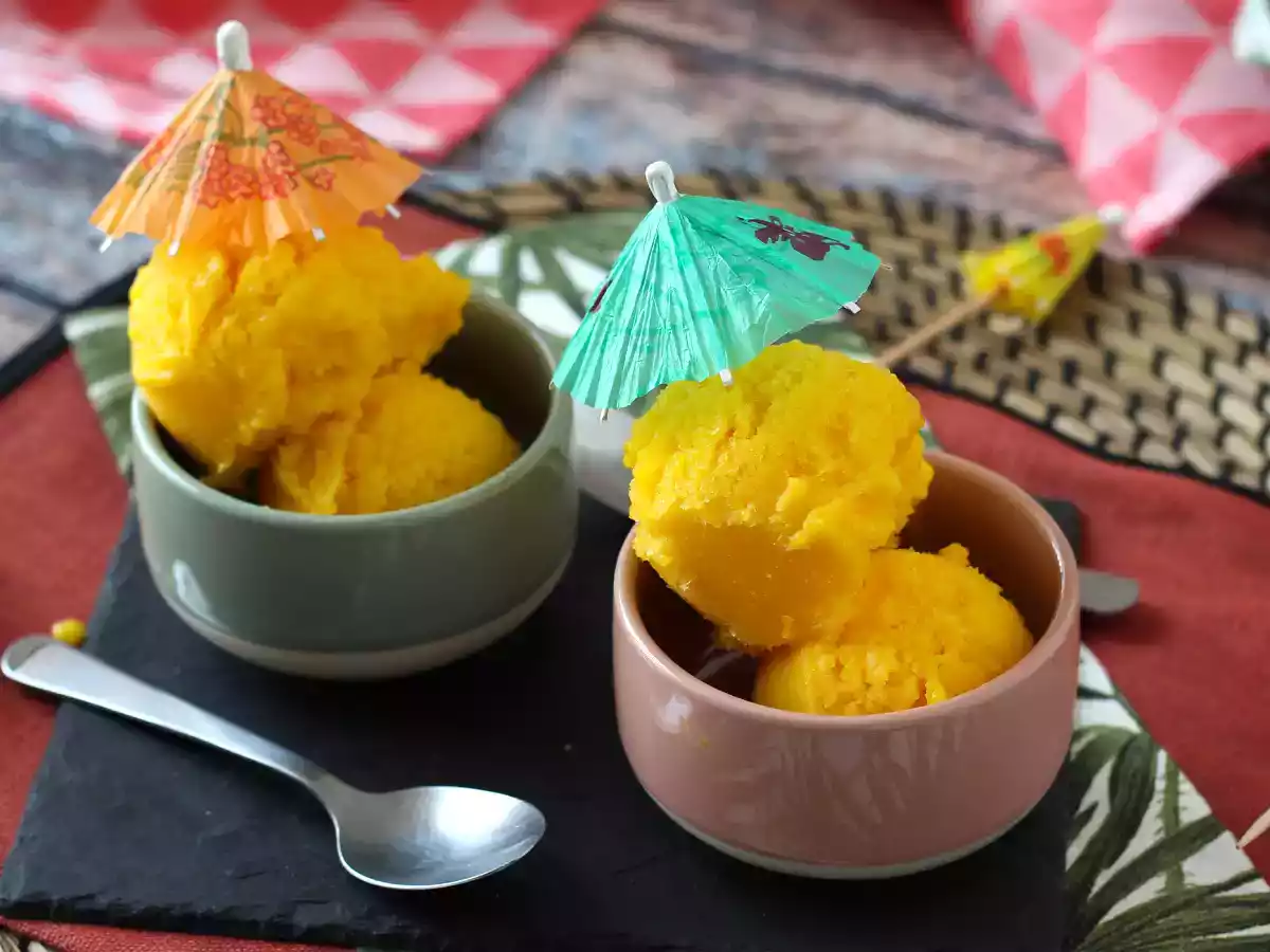 Sorbet z mango i limonki z zaledwie 3 składników, gotowy do spożycia w 5 minut! - zdjęcie 7