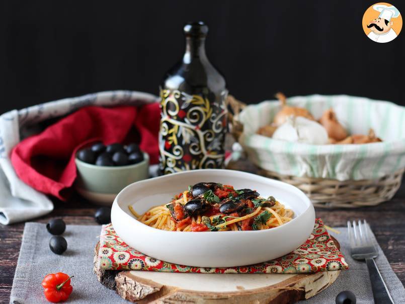 Spaghetti alla puttanesca - szybkie i smaczne pierwsze danie - zdjęcie 2