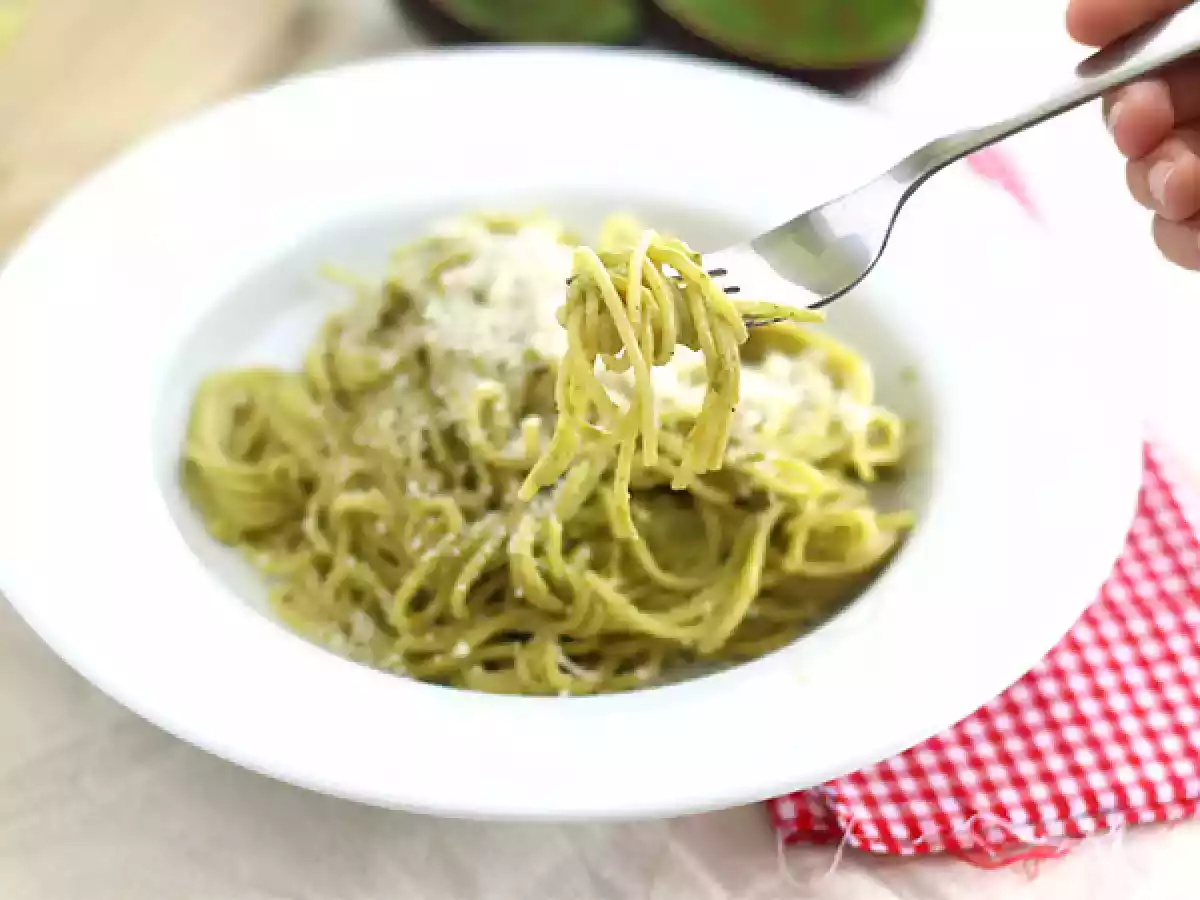 Spaghetti carbonara z awokado - zdjęcie 3