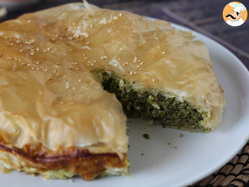 Spanakopita, superłatwy grecki placek ze szpinakiem i serem feta - zdjęcie 2