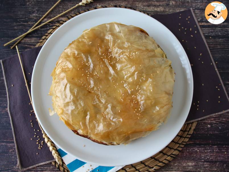Spanakopita, superłatwy grecki placek ze szpinakiem i serem feta - zdjęcie 4