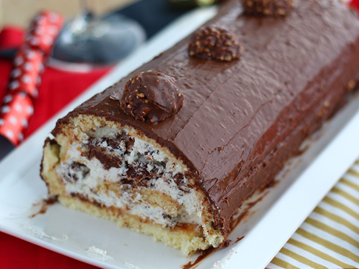 Świąteczna kłoda z Ferrero Rocher - zdjęcie 3