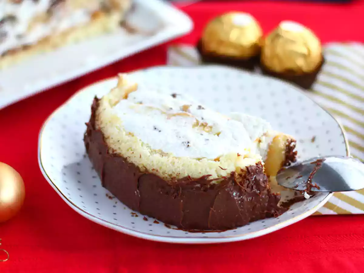Świąteczna kłoda z Ferrero Rocher - zdjęcie 4