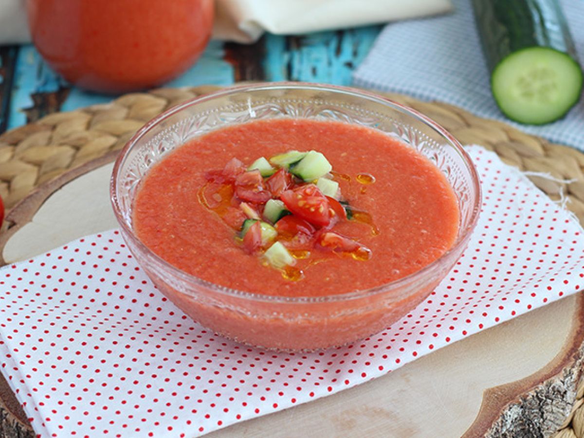 Świeże i łatwe gazpacho