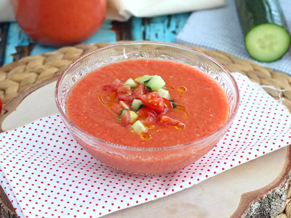 Świeże i łatwe gazpacho